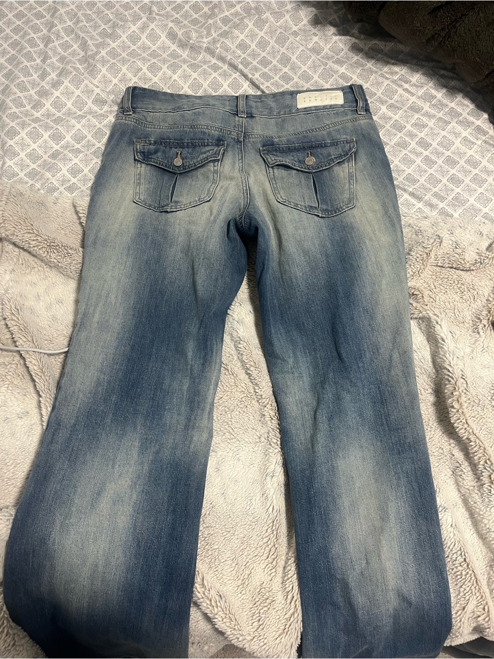 PacSun Women's Light Blue Low-Rise Boot Cut Jeans